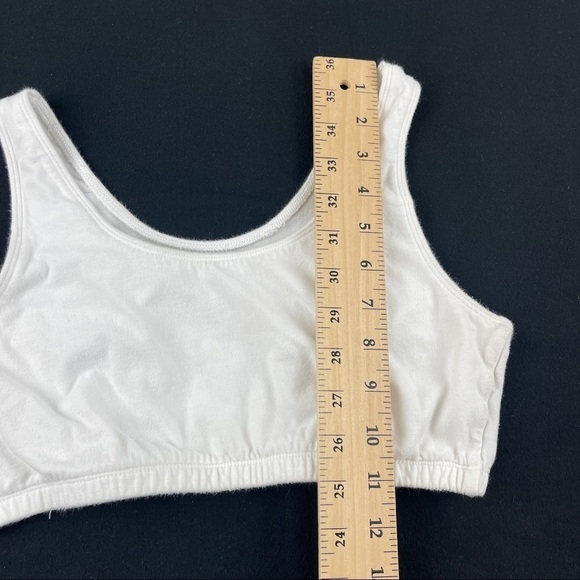 Fruit Of The Loom Sports Bra Womens 38 White Pull Over - Picture 6 of 7